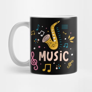 Music saxophone Mug